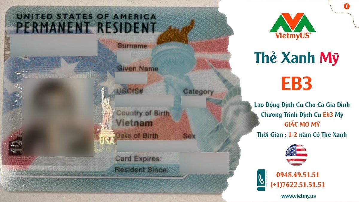 Thẻ xanh Mỹ diện Eb3 - Việt Mỹ Us