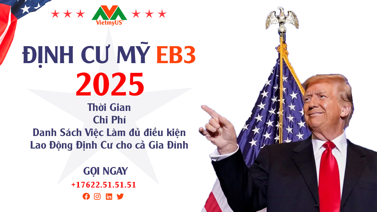 Định cư Mỹ diện EB3 2025