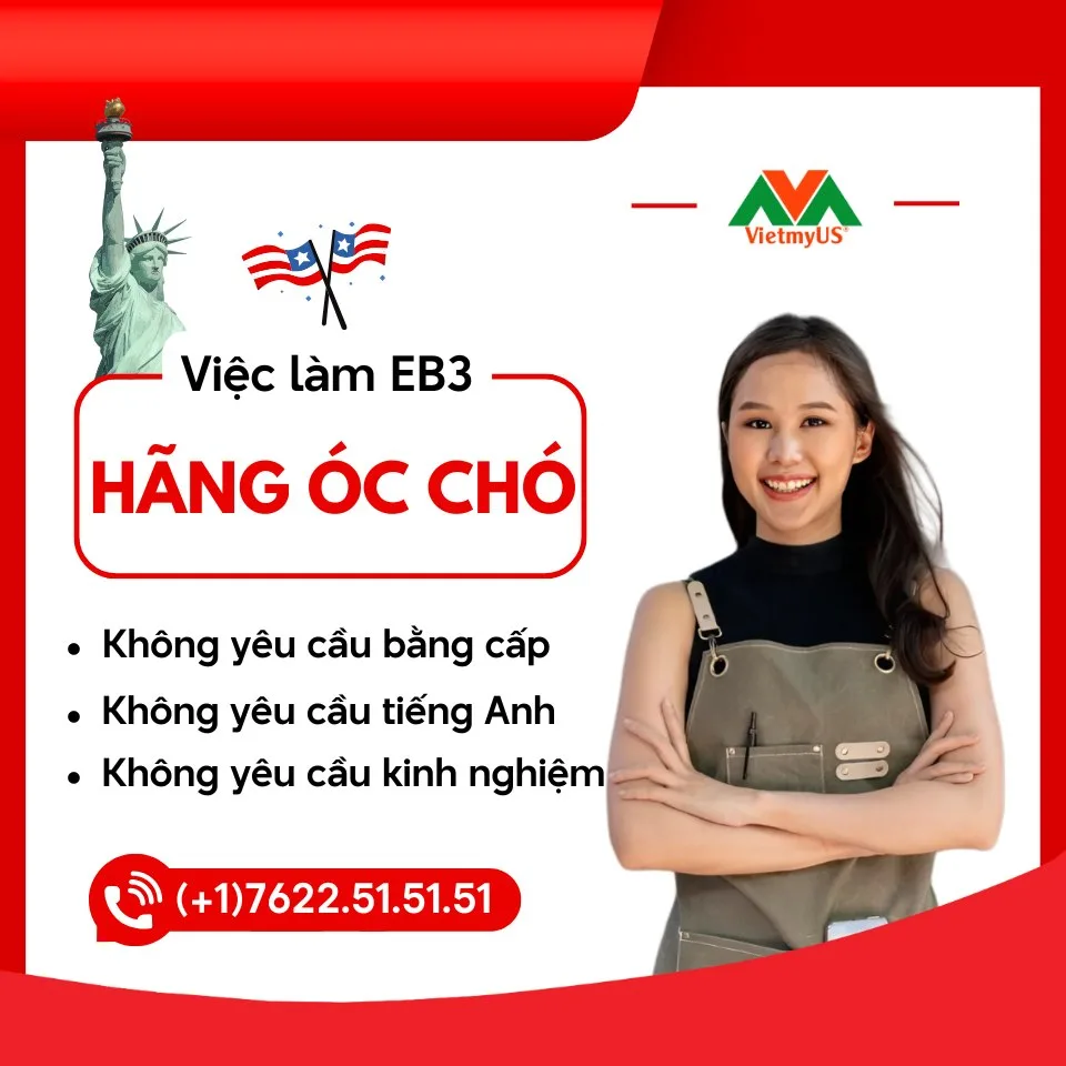 Tuyển dụng lao động Eb3 nhân viên hãng hạt óc chó - Vietmyus