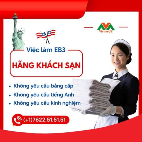 Tuyển dụng việc làm EB3 hãng khách sạn tại Mỹ