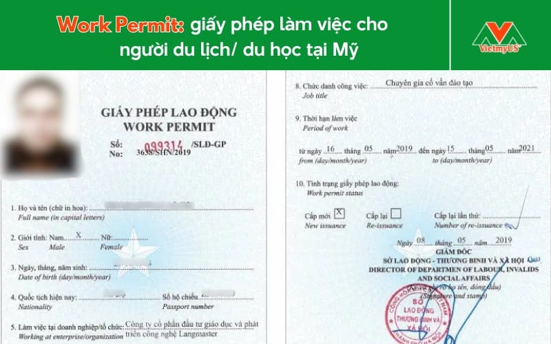 Xin giấy phép lao động cho du học sinh tại Mỹ - Work Permit