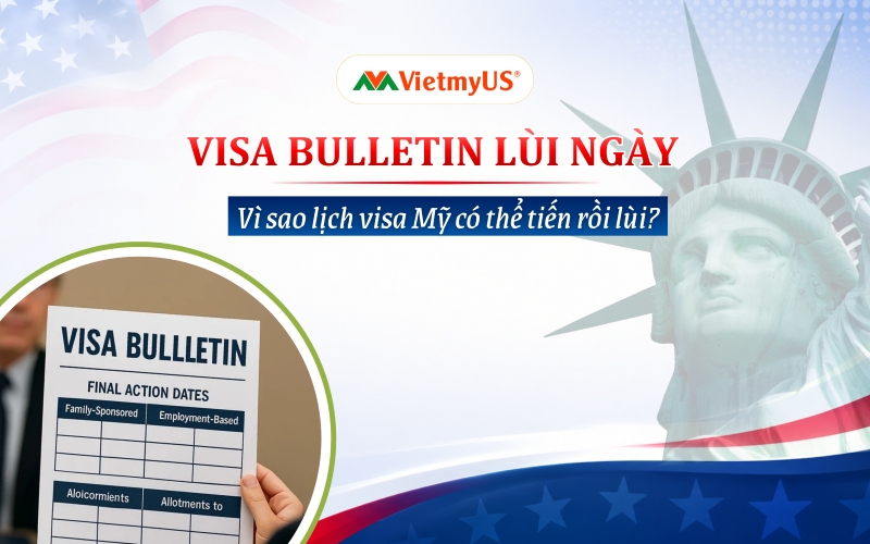 Visa Bulletin lùi ngày Vì sao lịch visa Mỹ có thể tiến rồi lùi